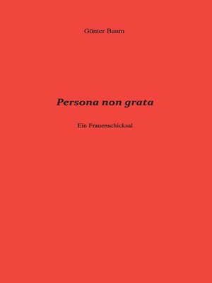 cover image of Persona non grata